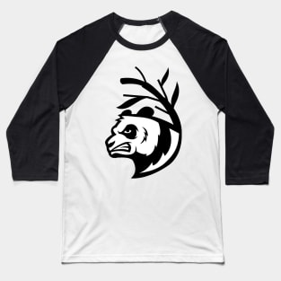 Angry Panda Face Logo Baseball T-Shirt